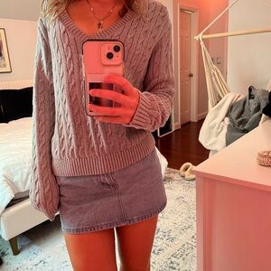 JOHN GALT aka BRANDY MELVILLE GREY KNIT SWEATER